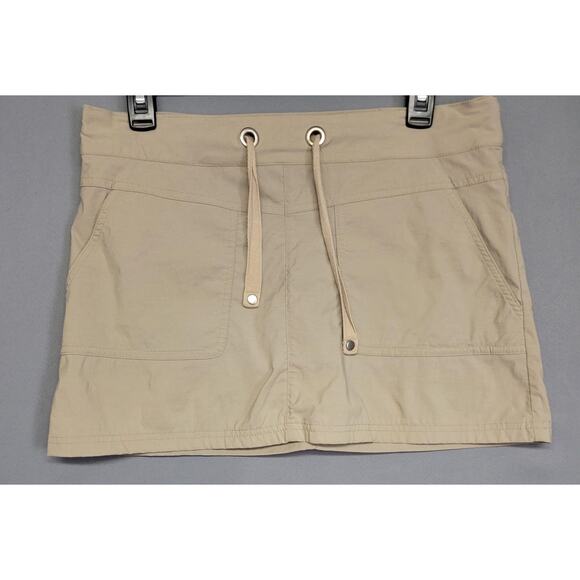 Prana Pants - prAna Skort Womens Small Khaki Nylon Stretch Drawstring Built-In Shorts Hiking